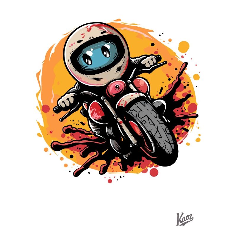 Süßes Motorrad-Comic