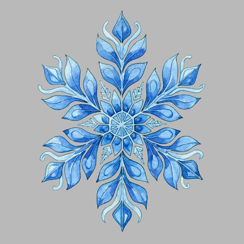 a snowflake in winter