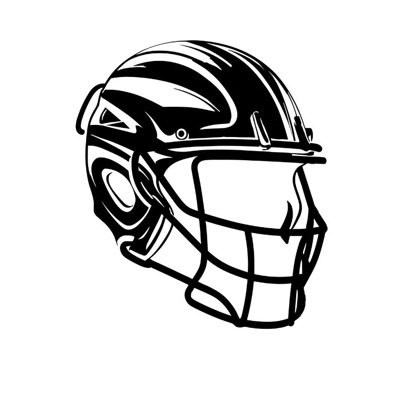 Lacrosse Helmet Drawing