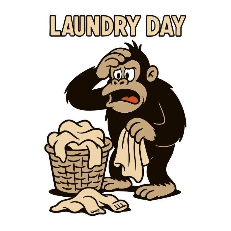 Laundry day at the overwhelmed monkey