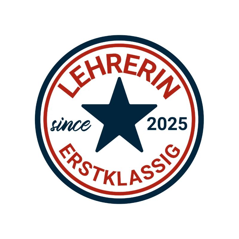 Logo d'enseignant avec étoile et design classique