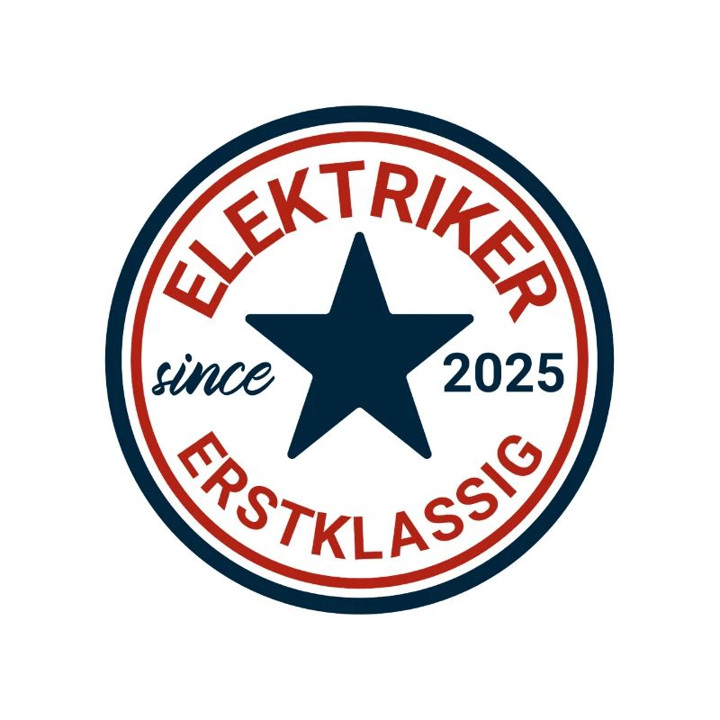 Logo rétro d'électricien