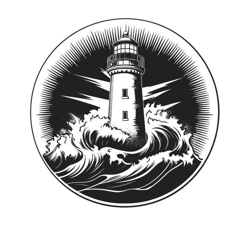 Lighthouse in the storm