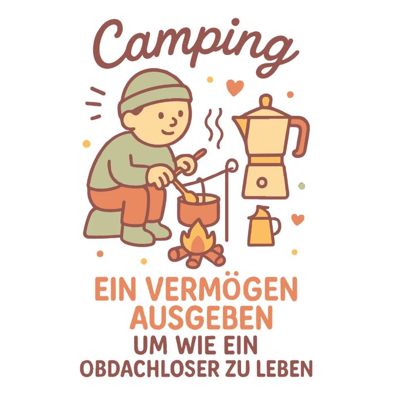 Camping ein Leben ohne Heim lustiger Camper Spruch