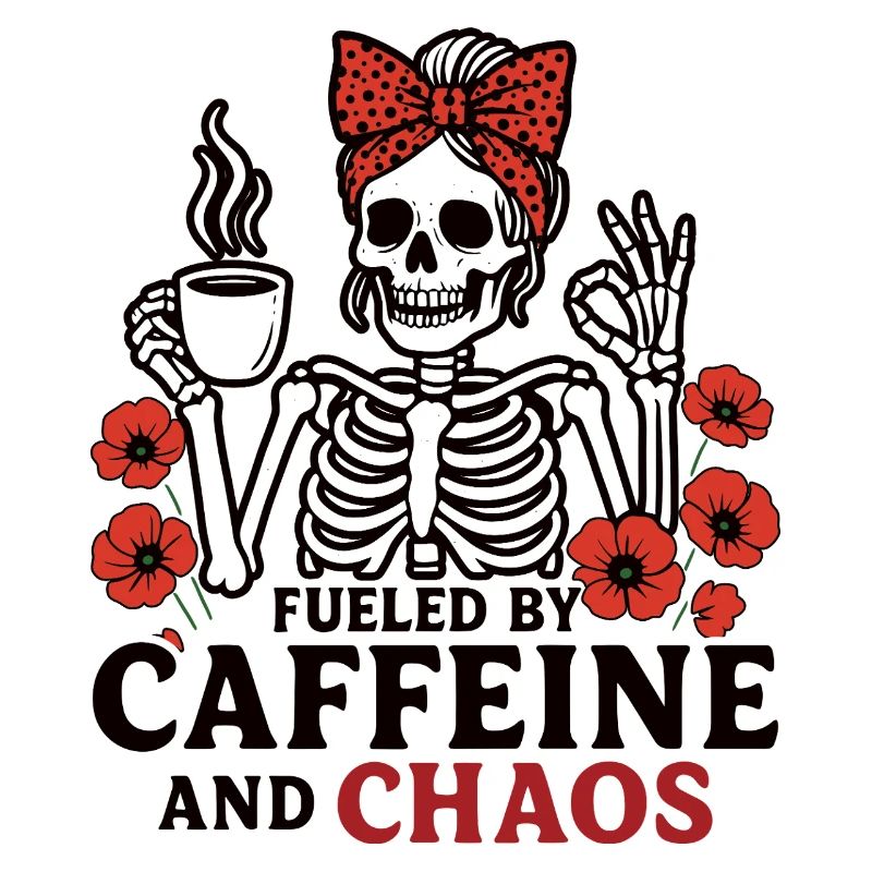 Mutter Koffein Mutter Skelett Kaffee