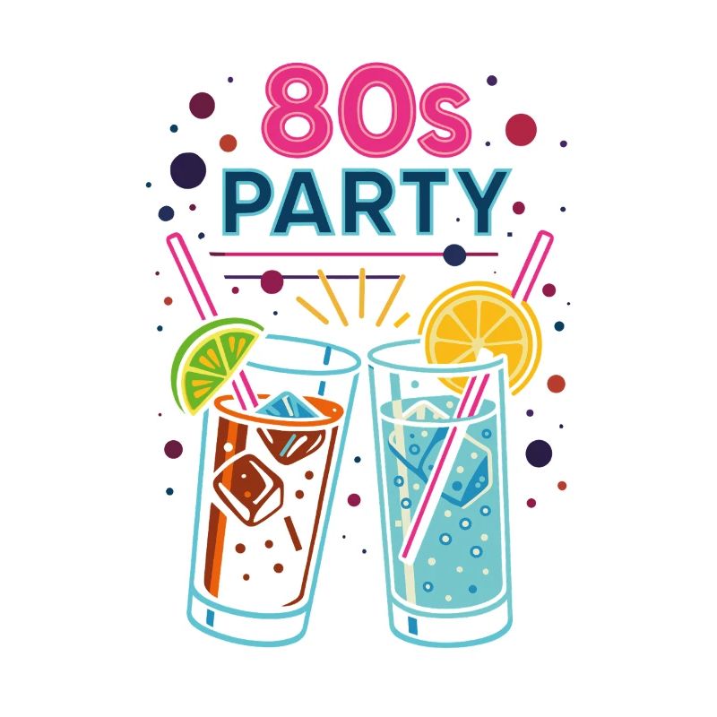80s Party Neon Drinks