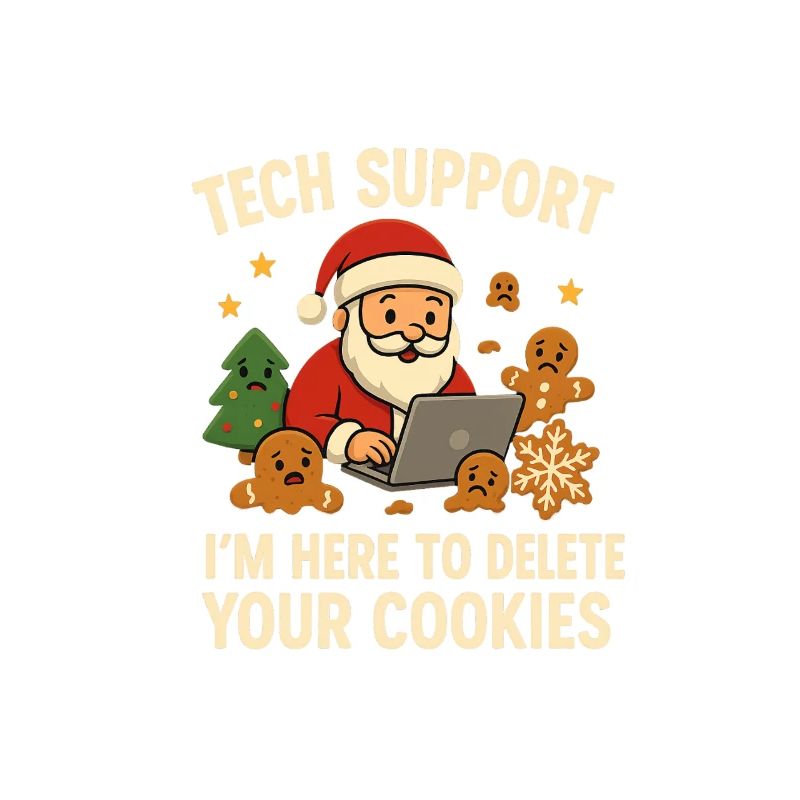 Tech Support I'm Here To Delete Your Cookies