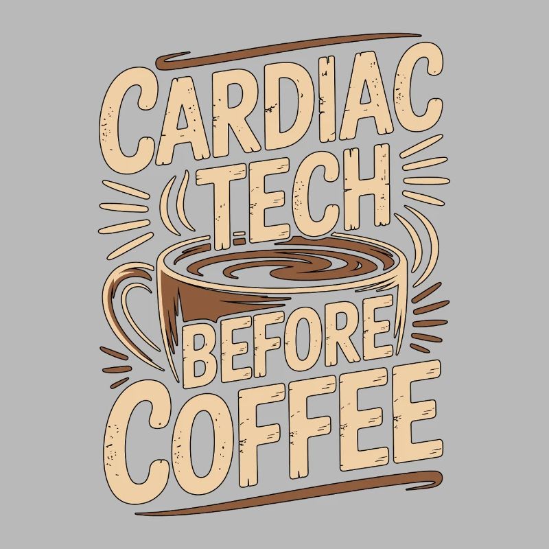 Technicien cardiaque avant le café Techno d’échographie Passionné de café