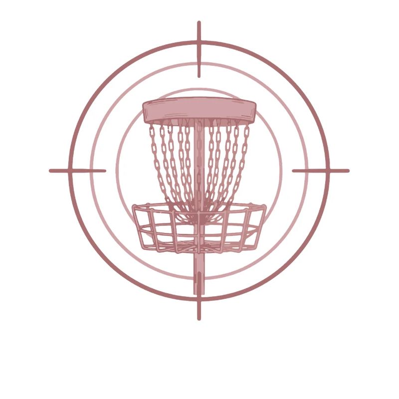 Disc Golf Basket Target Funny Disc Golfer Flying
