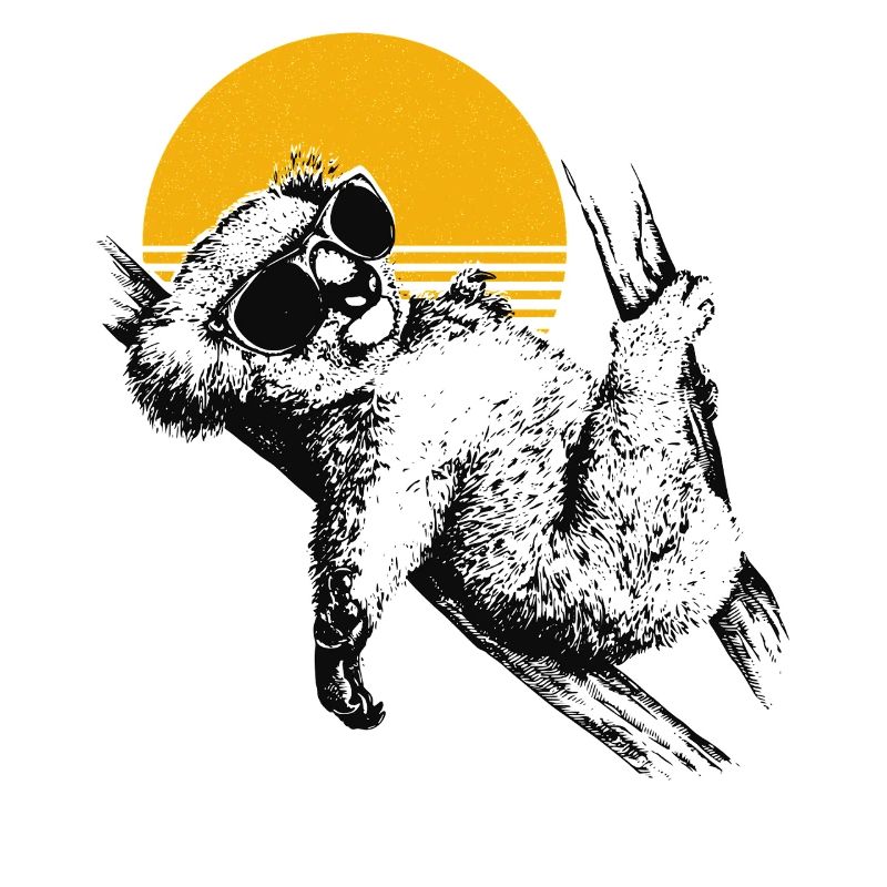 Chilling Koala Sunset