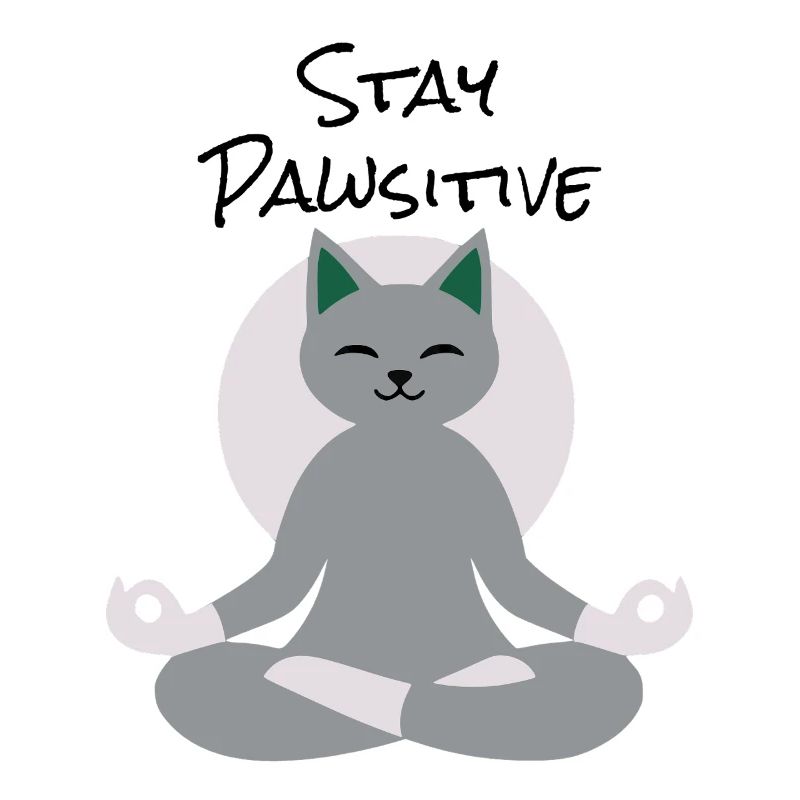 Meditating Cat – Calm Zen Kitty Design