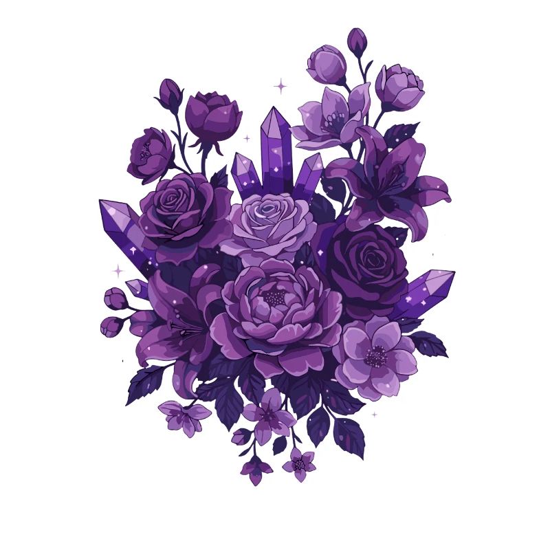 Violet Crystal Bouquet