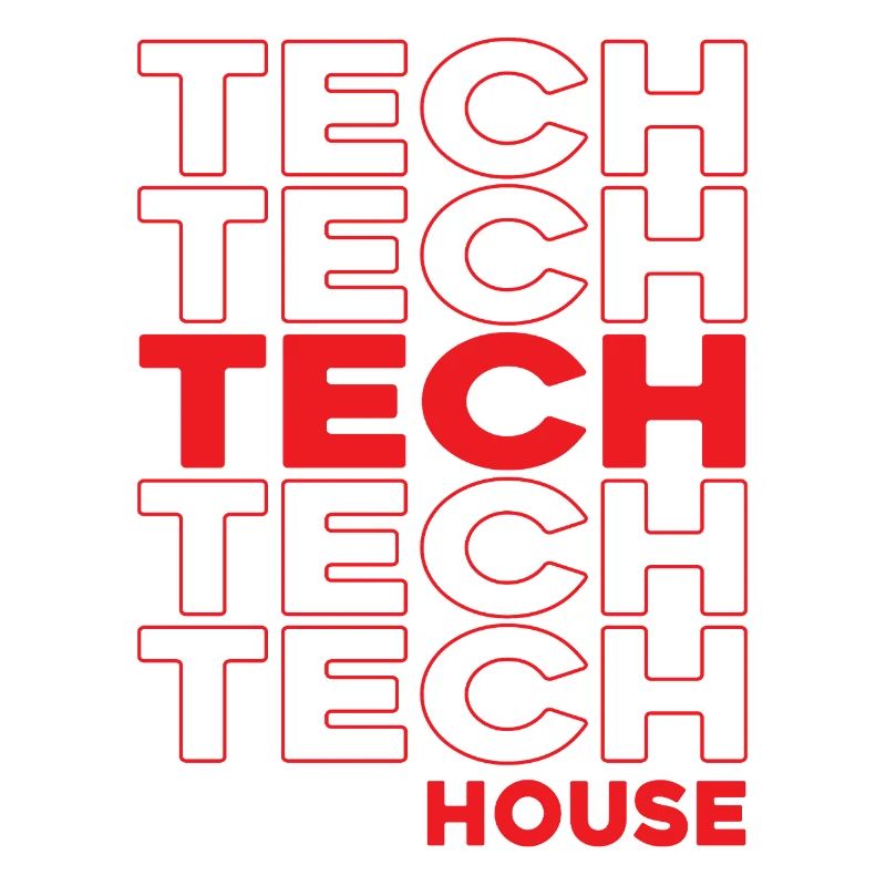 Tech House Neon Stacks