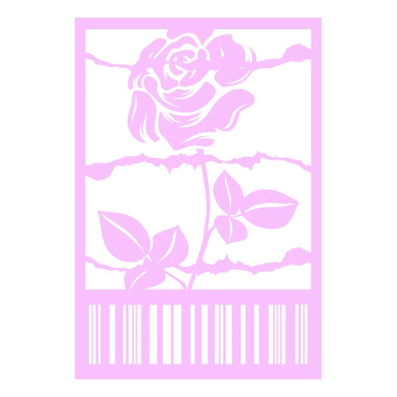 Gothic Rose Stacheldraht Strichcode Urban Style