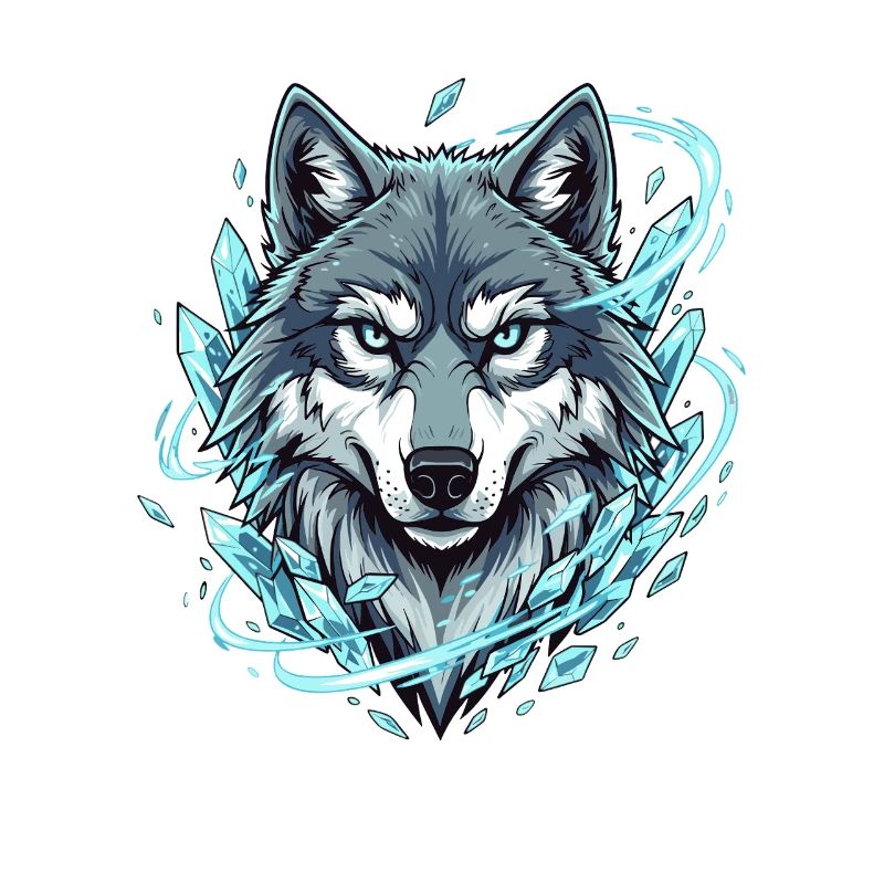 Loup de glace dans le Cercle de Cristal