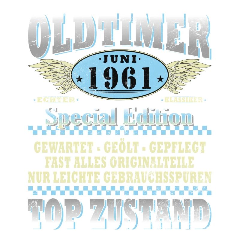 65. Geburtstag Geschenk Mann Oldtimer Juni 1961