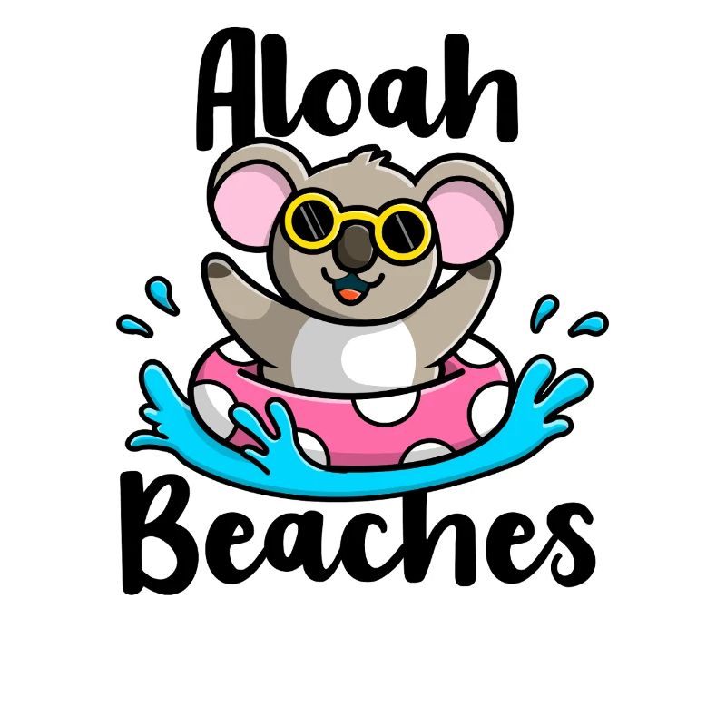 Cooler Koala Strand Urlaub Sommer Aloha Beaches