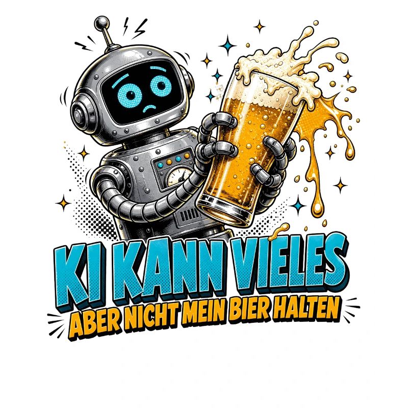 Roboter Bier Spruch