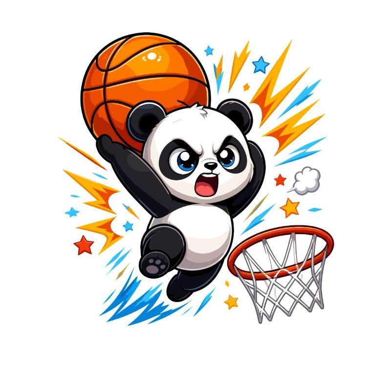 Powerful Panda Slam Dunk