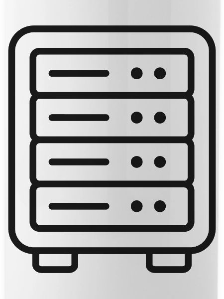Server-Racklinien-Symbol