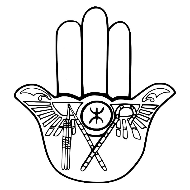 Morocco - Morocco Amazigh Hamsa Hand