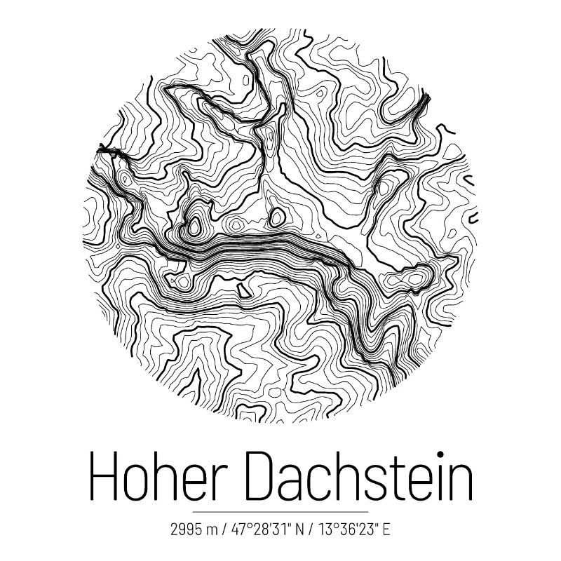 High Dachstein | Map topography design