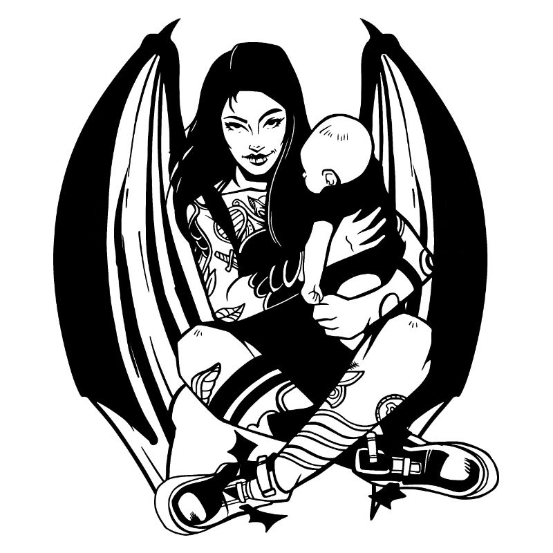 GOTH MAMA WERDENDE MUTTER GOTHIC