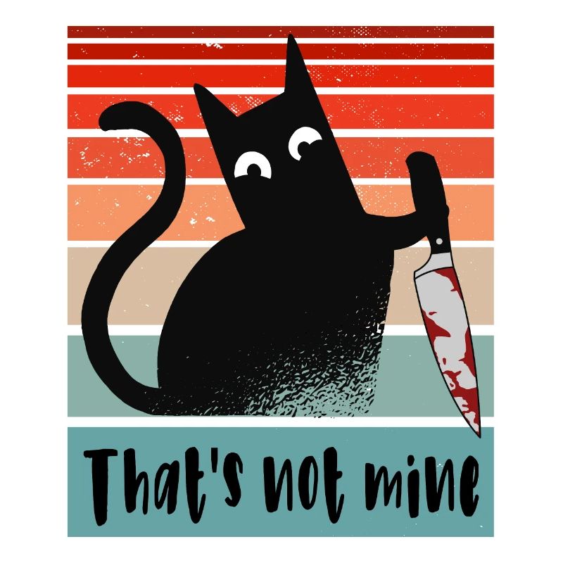 Ce n’est pas le mien, Chat innocent avec couteau