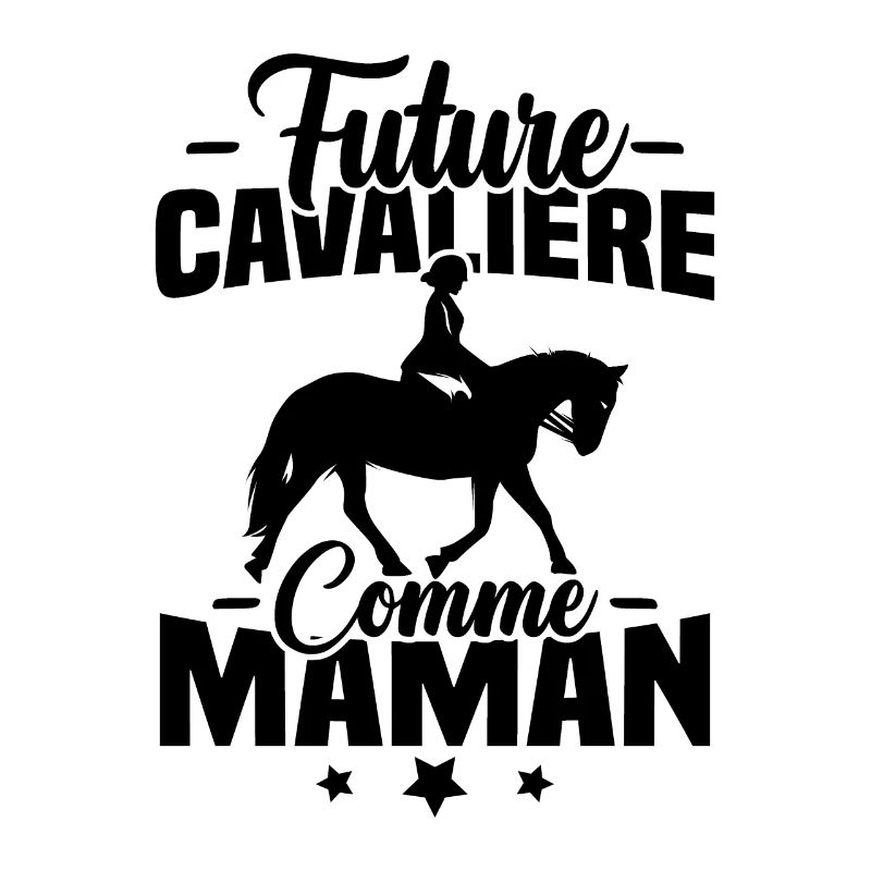 Future cavalière comme maman
