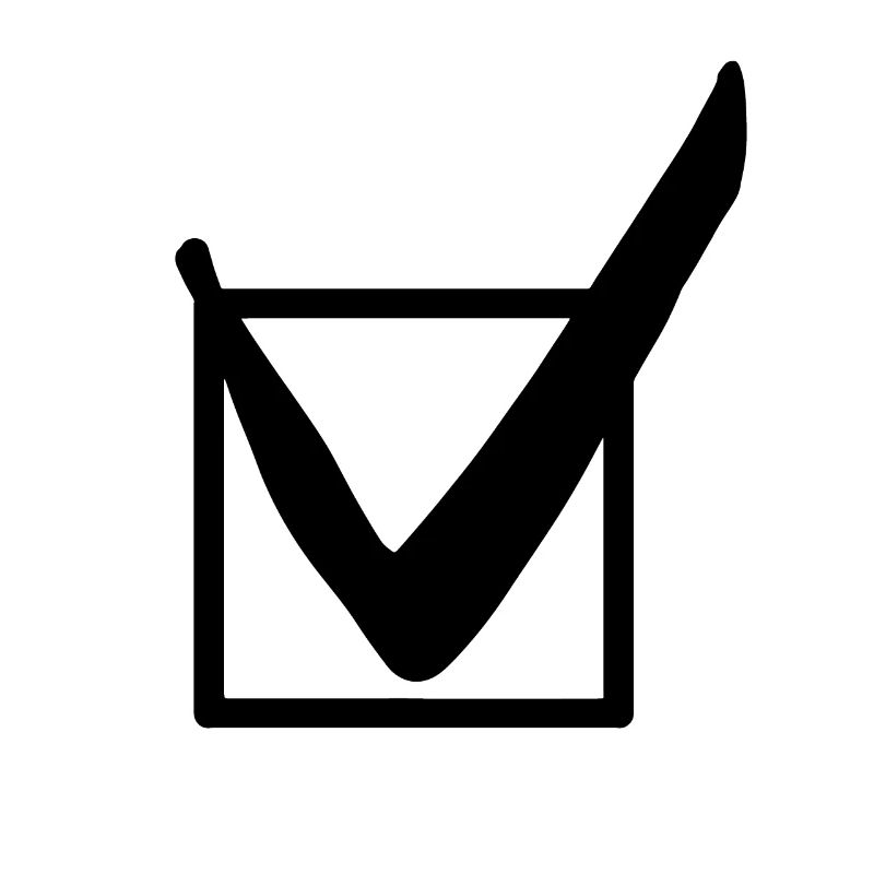 Symbol check mark gift idea