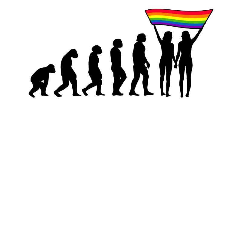 LGBTQ Evolution lesbienne pride lesbiennes drapeau
