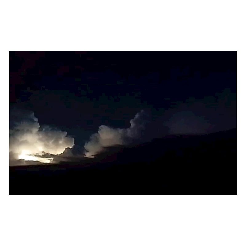 Thunderstorms at night