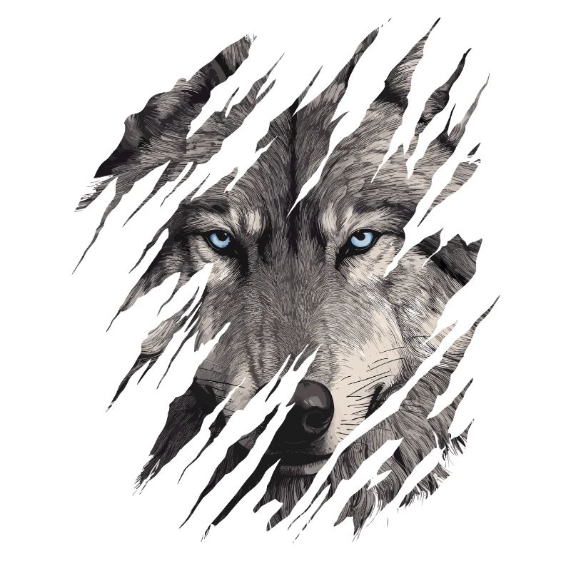 Wolf Scratch Marks Claws Wild Wolves Wilderness Howl