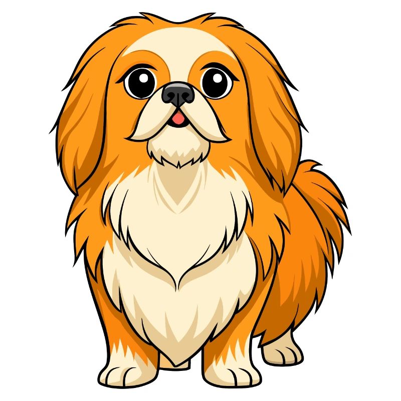 Dignified Pekingese Digital Art
