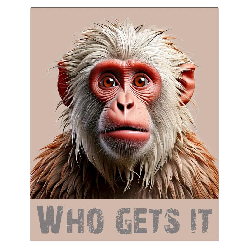 Monkey – Who Gets It? | Funny design