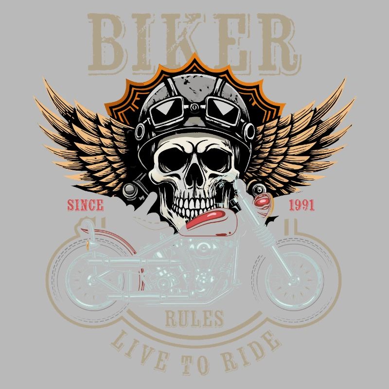Biker Rules - Since 1991 - Live to Ride
