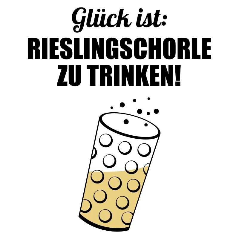 Glück trinken - Dubbeglas mit Schorle inside