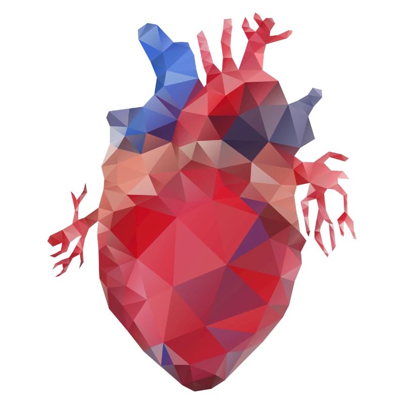 Heart low poly