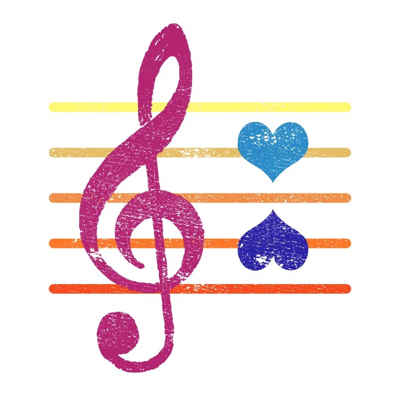Violon violon violon clef coloré