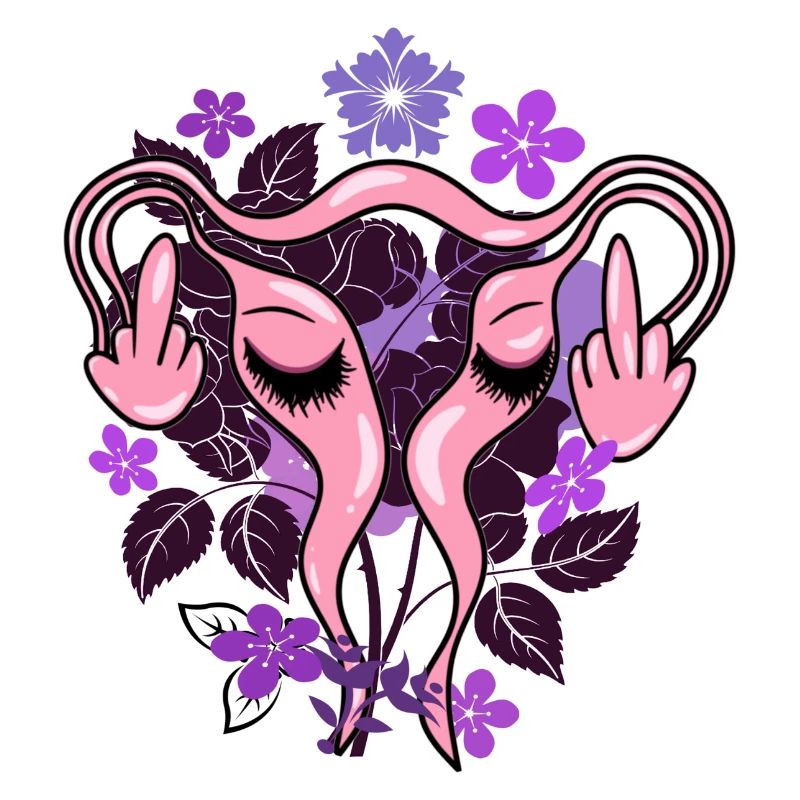 Fleurs Utérus Pro-Choix