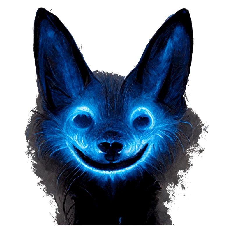 Blauer Hund im Ghost Look
