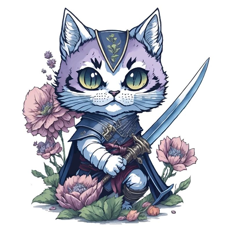 Die Ninja-Katze – einzigartig und farbenfroh