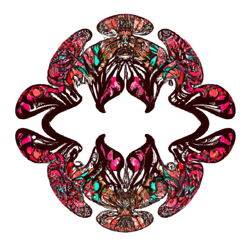 Rainbow Kaleidoscopic Psychedelic Pattern