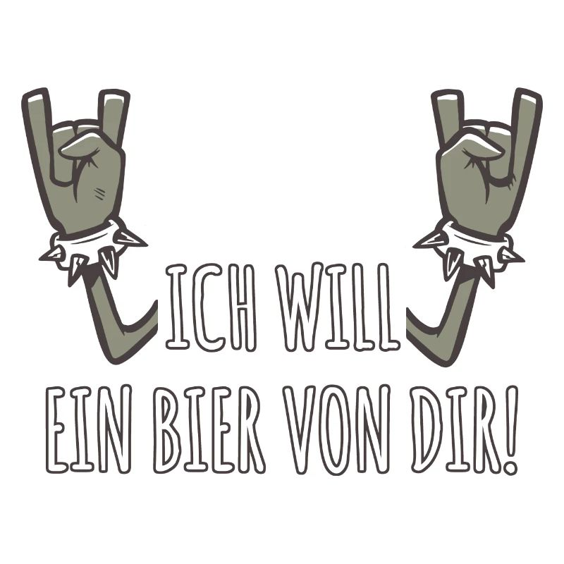 Pommesgabel Spruch Ich Will Ein Bier Von Dir
