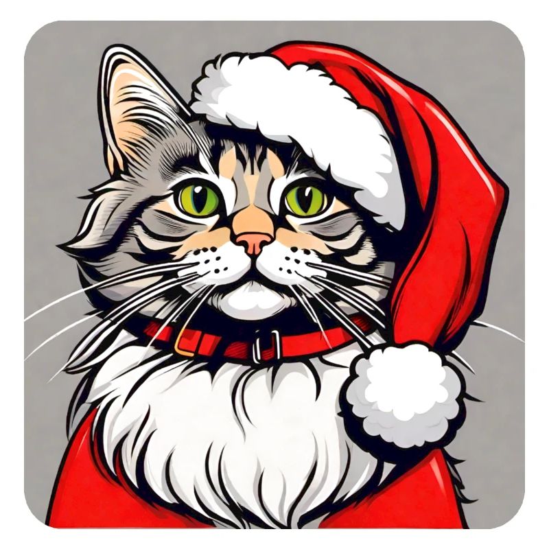 Chat de Noël mignon