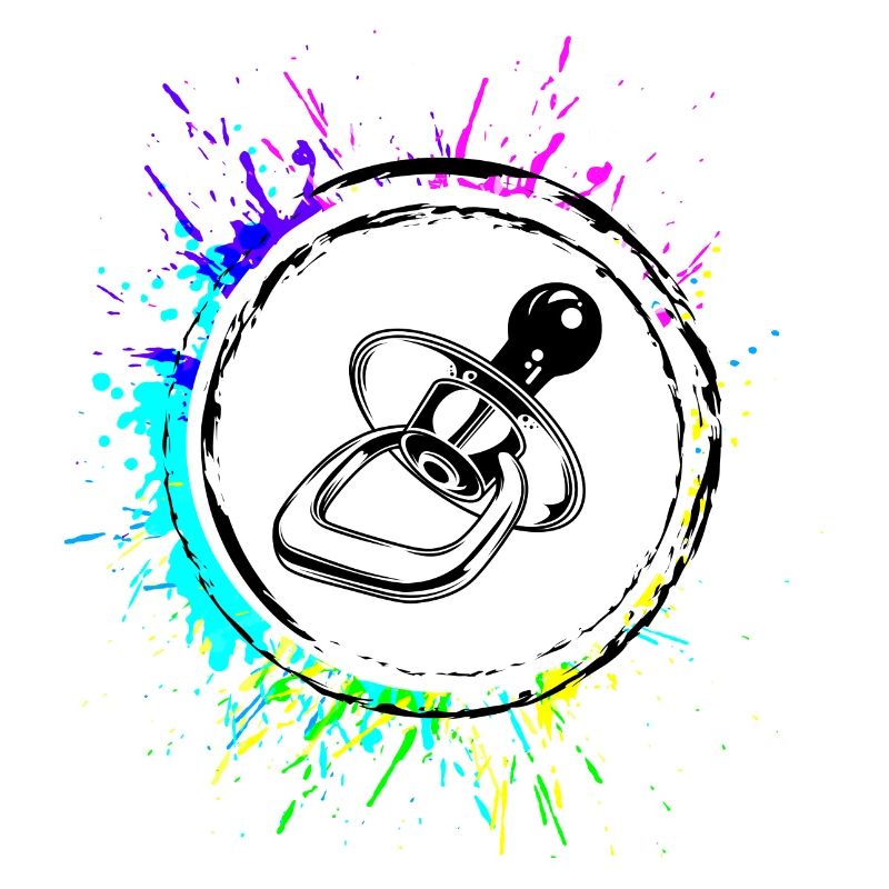 Schnuller Icon Symbol Bunt