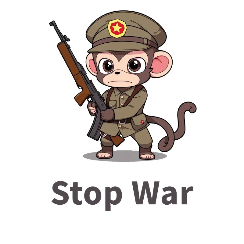 STOP WAR MONKEY