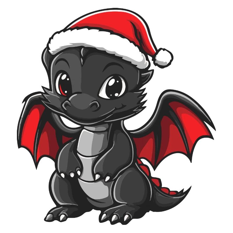 Drache Weihnachten Niedlich