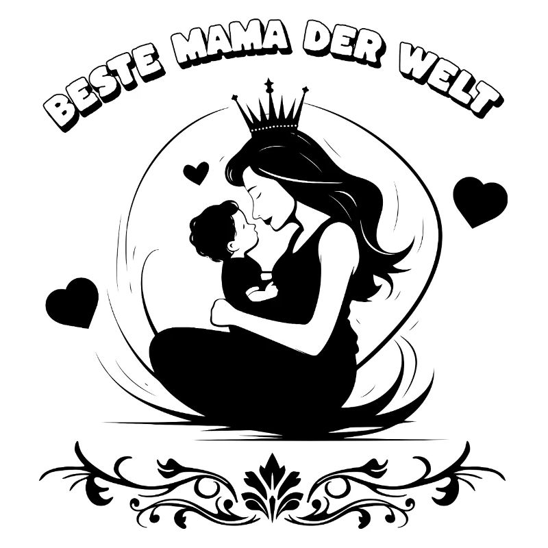 Beste Mama der Welt Silhouette