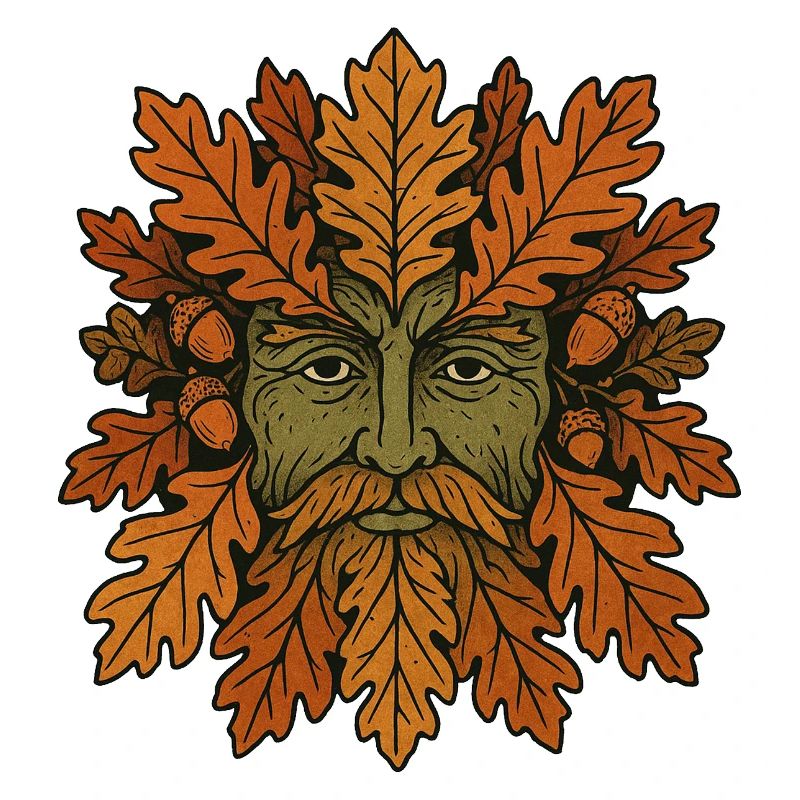 Geistgesicht der Herbst-Eiche